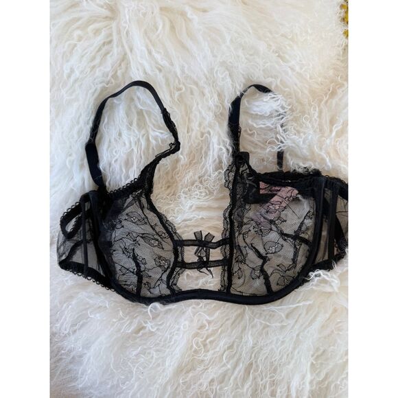 AGENT PROVOCATEUR SUMMER Bra & Thong Lingerie Set 36D/AP 4 - Picture 2 of 13